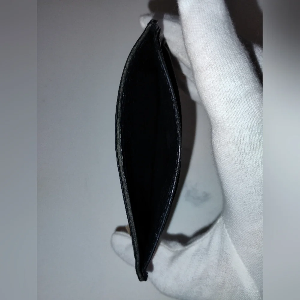 Valentino Garavani Card Holder - Black Studded Pebbled Leather - Picture 12 of 14